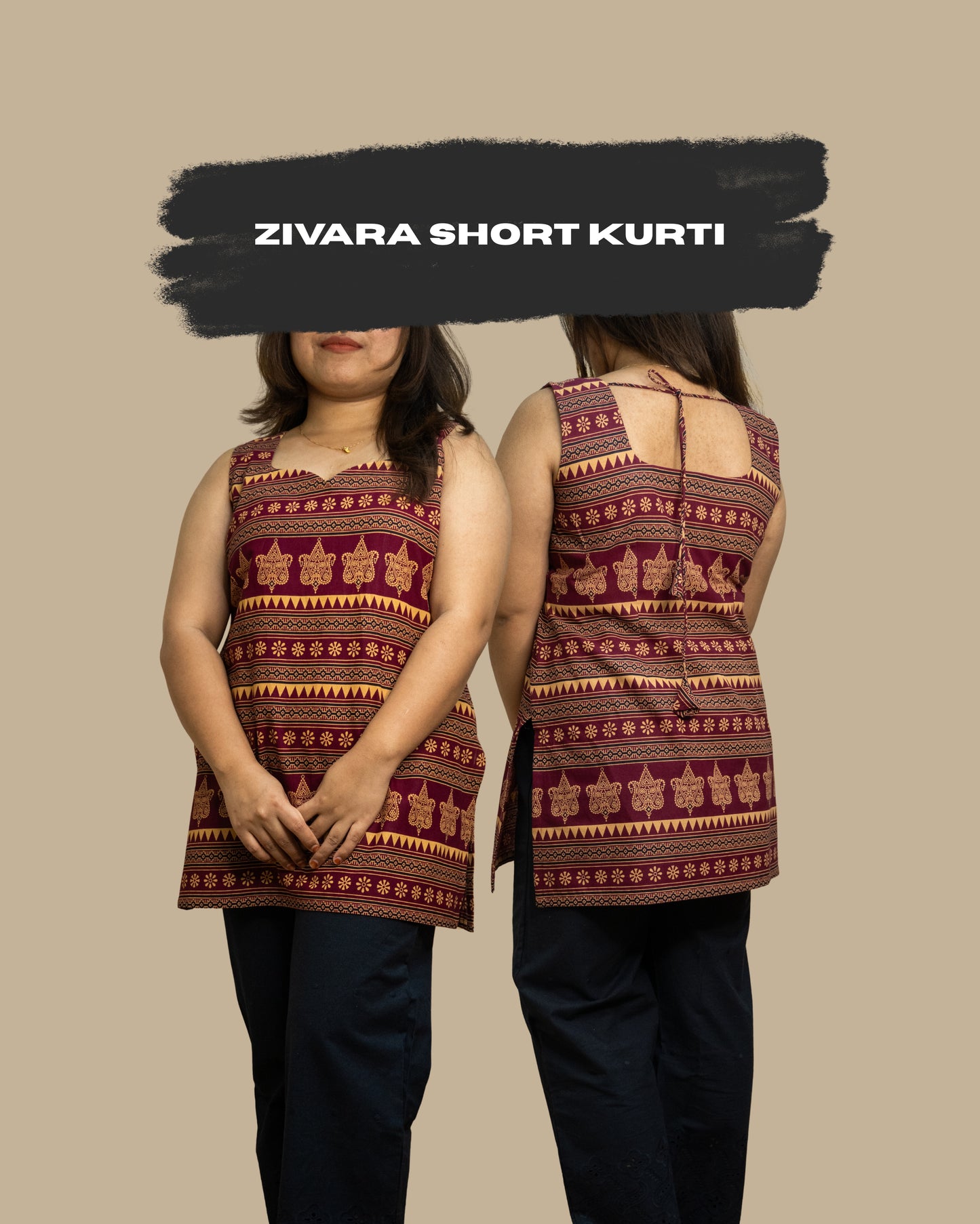 Zivara short kurti