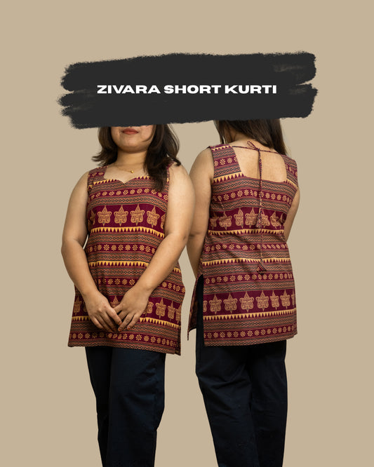 Zivara short kurti