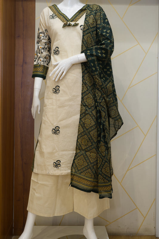 Mul cotton suit set