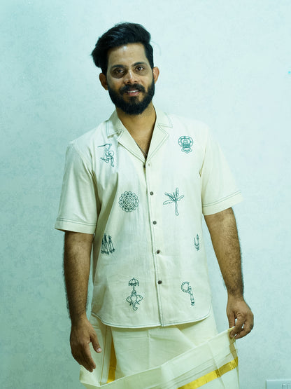 Hand-embroidered SHIRT
