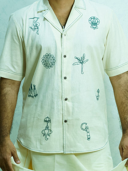 Hand-embroidered SHIRT