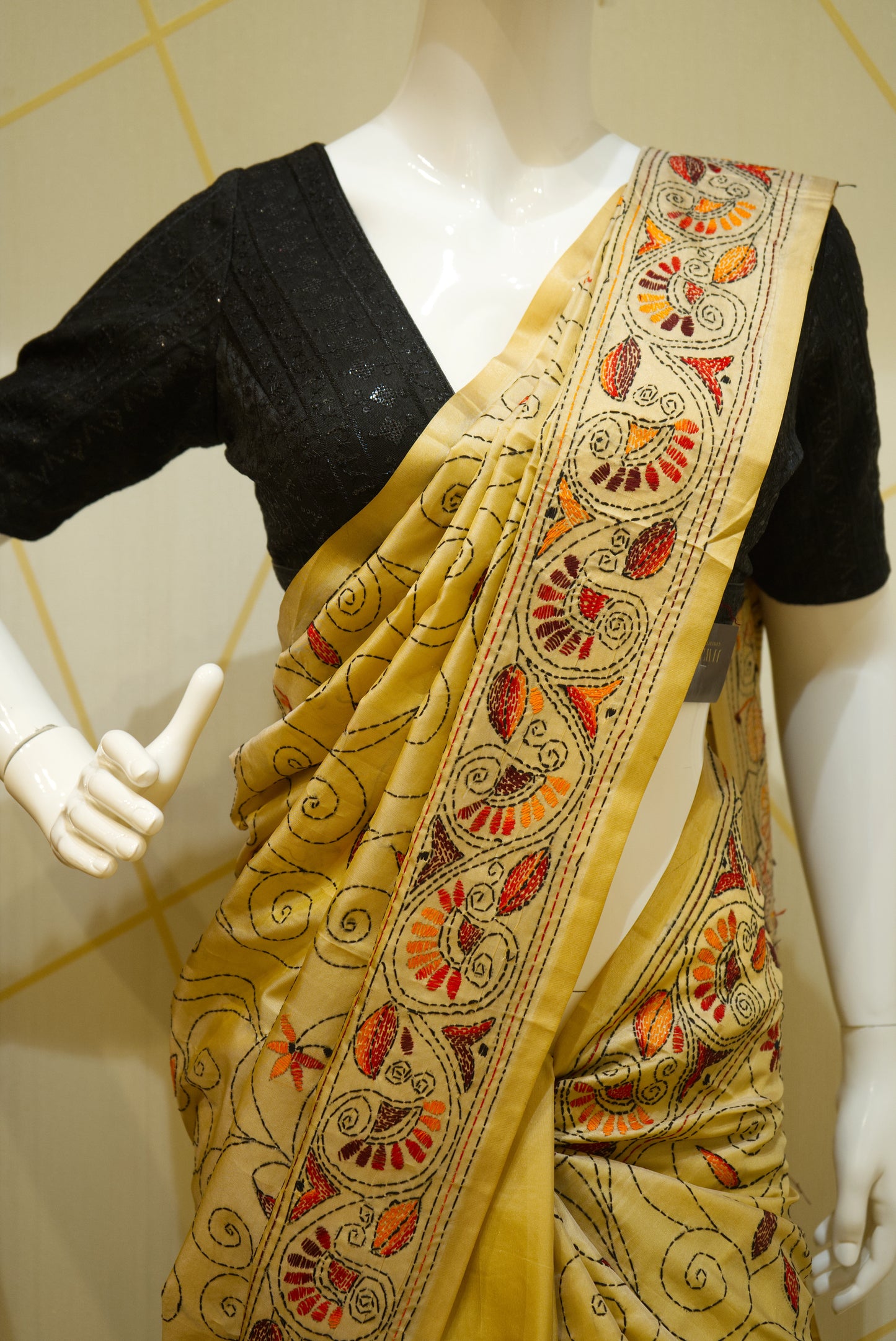 Khandha Worked Saree