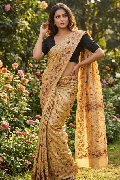Khandha Worked Saree