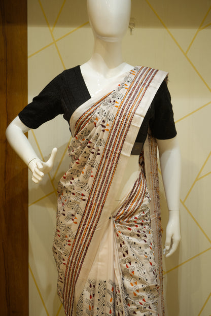 Khandha Worked Saree