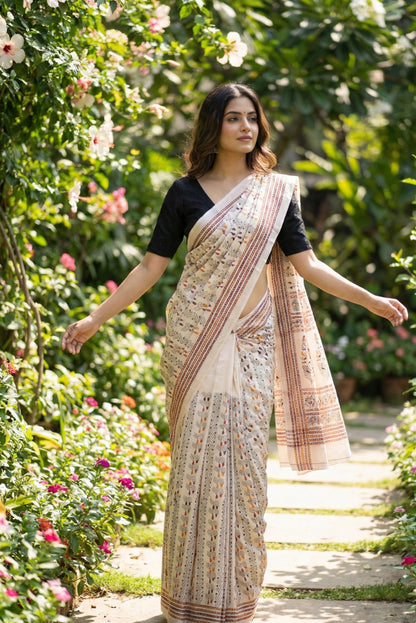 Khandha Worked Saree
