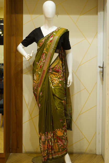 Khandha Worked Saree
