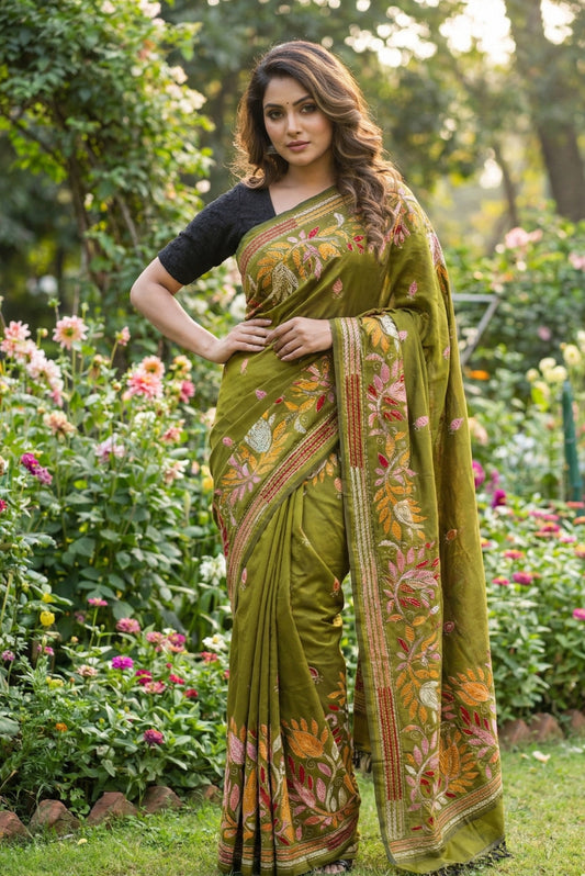 Khandha Worked Saree